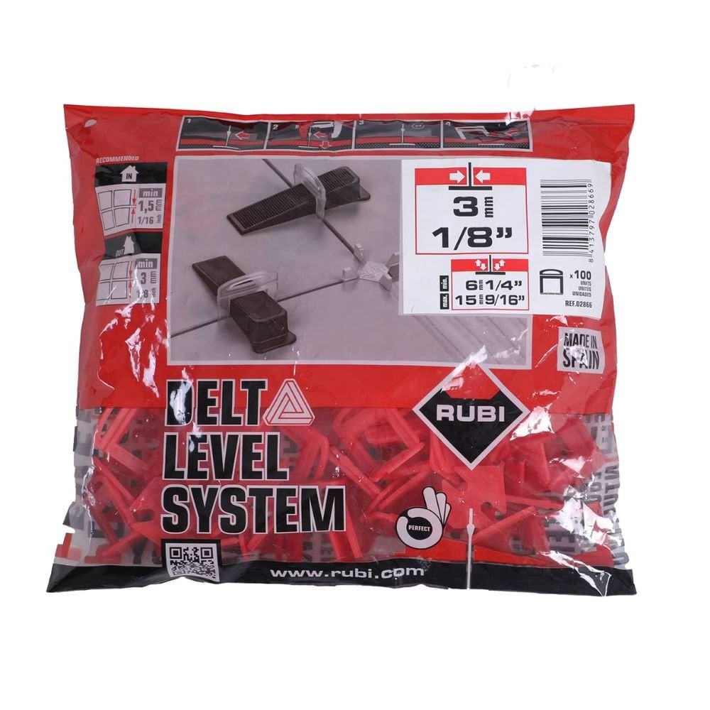 Abraçadeira p/ Kit Delta Nivelamento 6-15mm 3mm Delta Level System (B-100 un) Rubi 2866