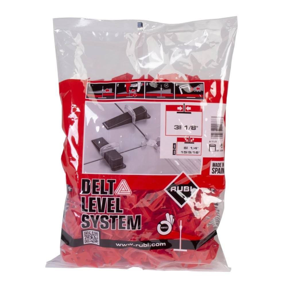 Abraçadeira p/ Kit Delta Nivelamento 6-15mm 3mm Delta Level System (B-400 Un) Rubi 2868