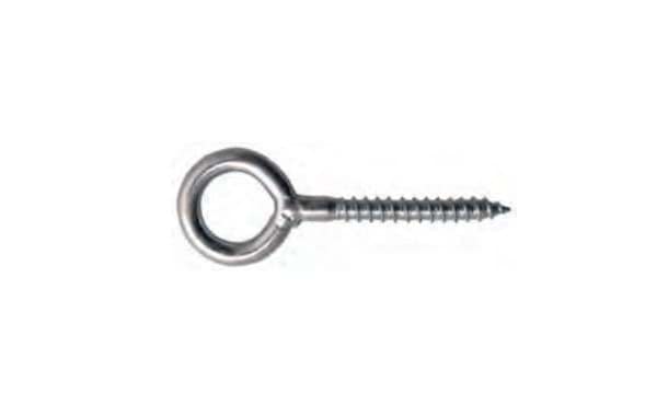 Macfer Argola Soldada Rosca Madeira AISI316 MS0506 10x100mm 035.0346