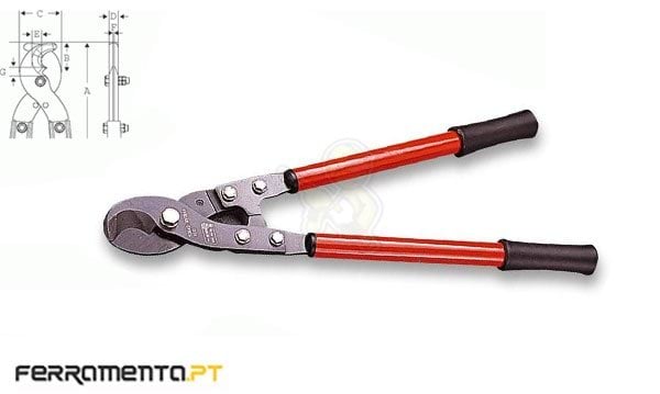 Alicate Corta Cabo 550mm Bahco 2520