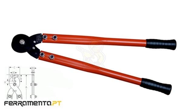 Alicate Corta Cabo 600mm Bahco 2720