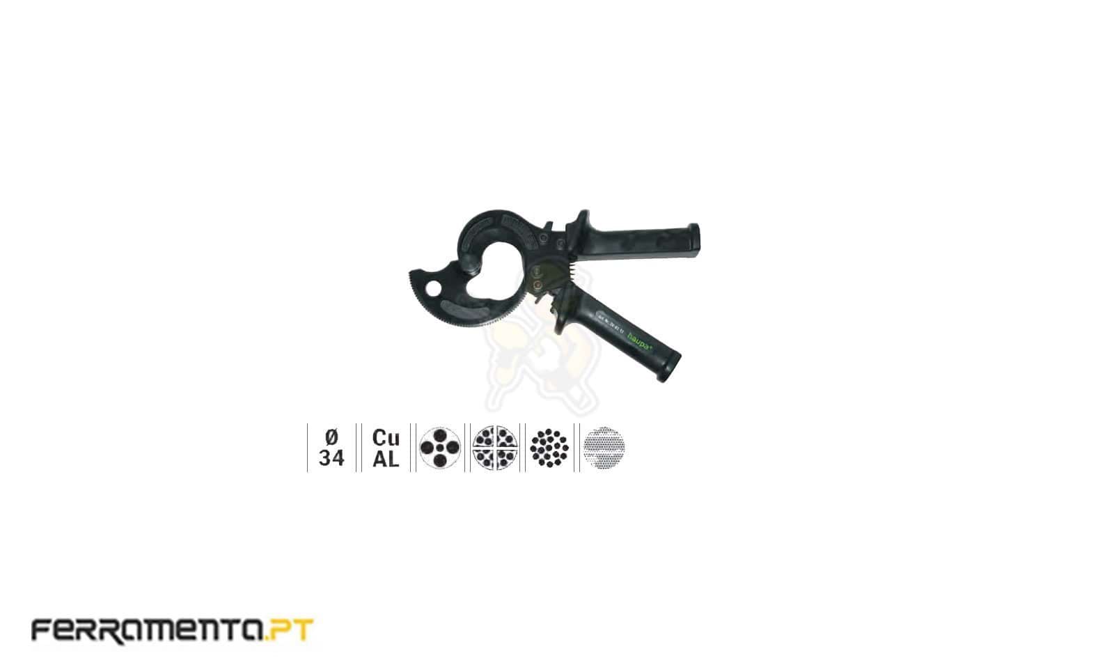 Alicate Cortador de Cabos 34mm Haupa 200111