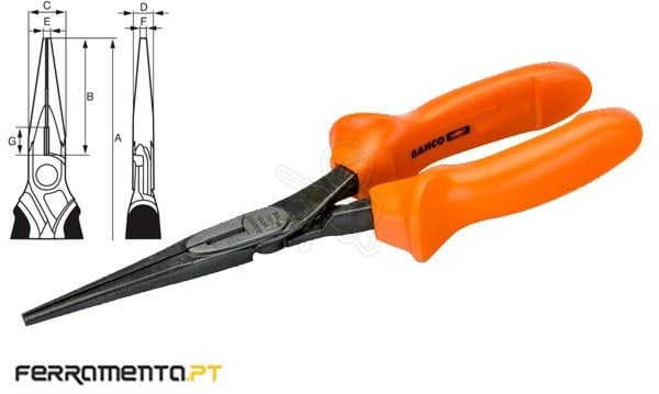 Alicate de Pontas Isolado 1000V 160mm Bahco 2430S-160