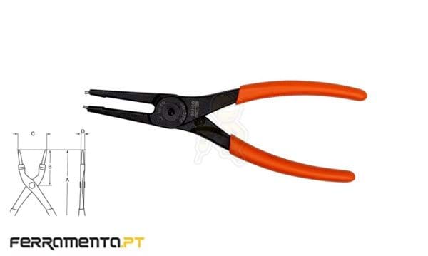 Alicate para Freios Curvo Interior Bahco 2800-180