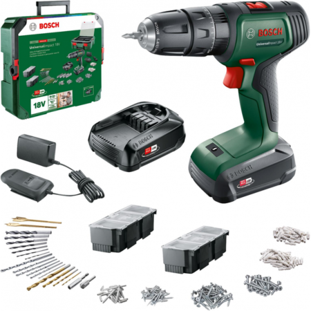 Aparafusadora s/ Fio UniversalImpact 18V + SystemBox Bosch 06039D4103