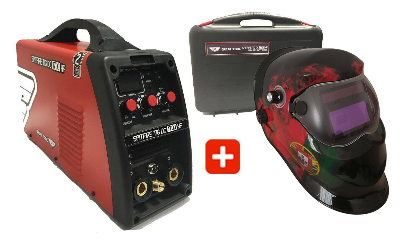 Inverters Monofásicos Great Tool Spitfire TIG DC 1700 HF