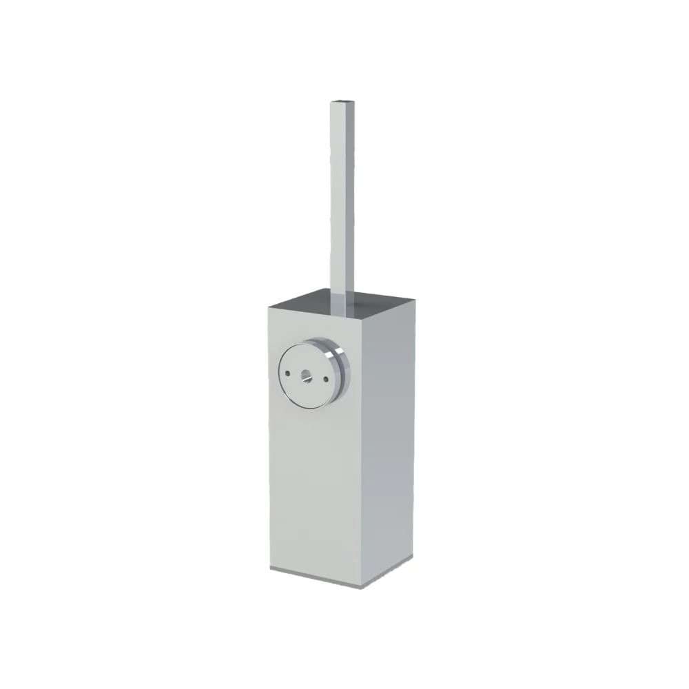 Porta Piaçaba de Parede com Porta Rolo em Aço Inox em Acabamento Polido Aquaglass H10074