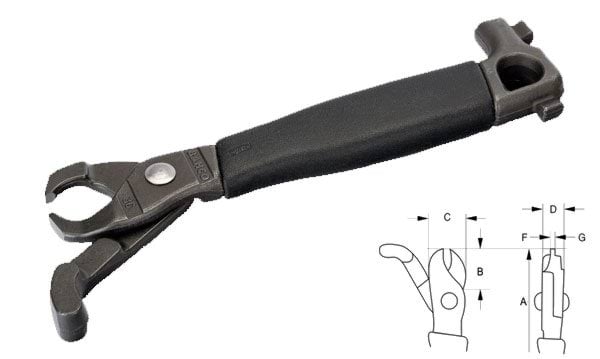 Alicate Compacto C/Cabo Termoplástico Bahco 36