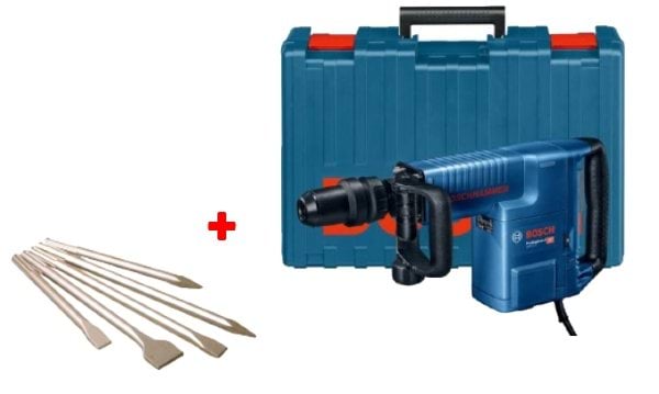 Martelo Demolidor GSH 11 E Bosch Professional + Kit Demolição