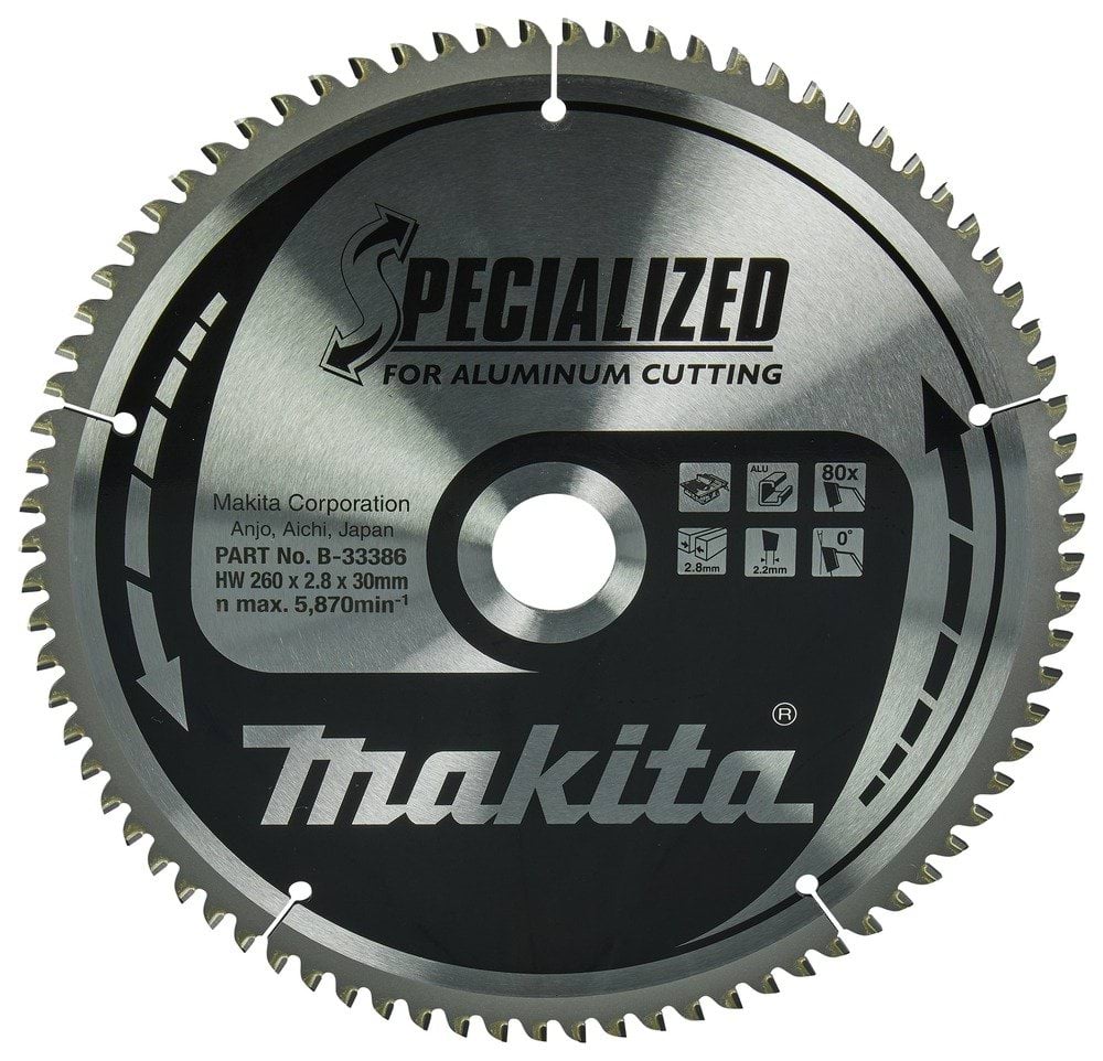 Makita Disco Serra Hm260-80D Alu 