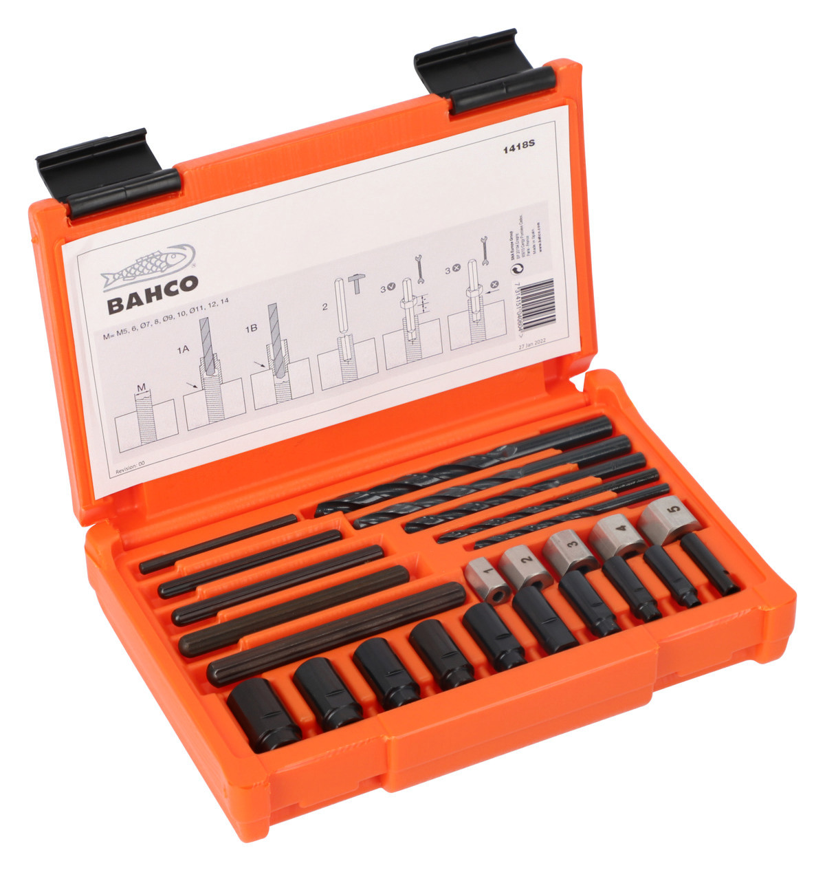 Conjunto de extractores de pernos Bahco 1418S