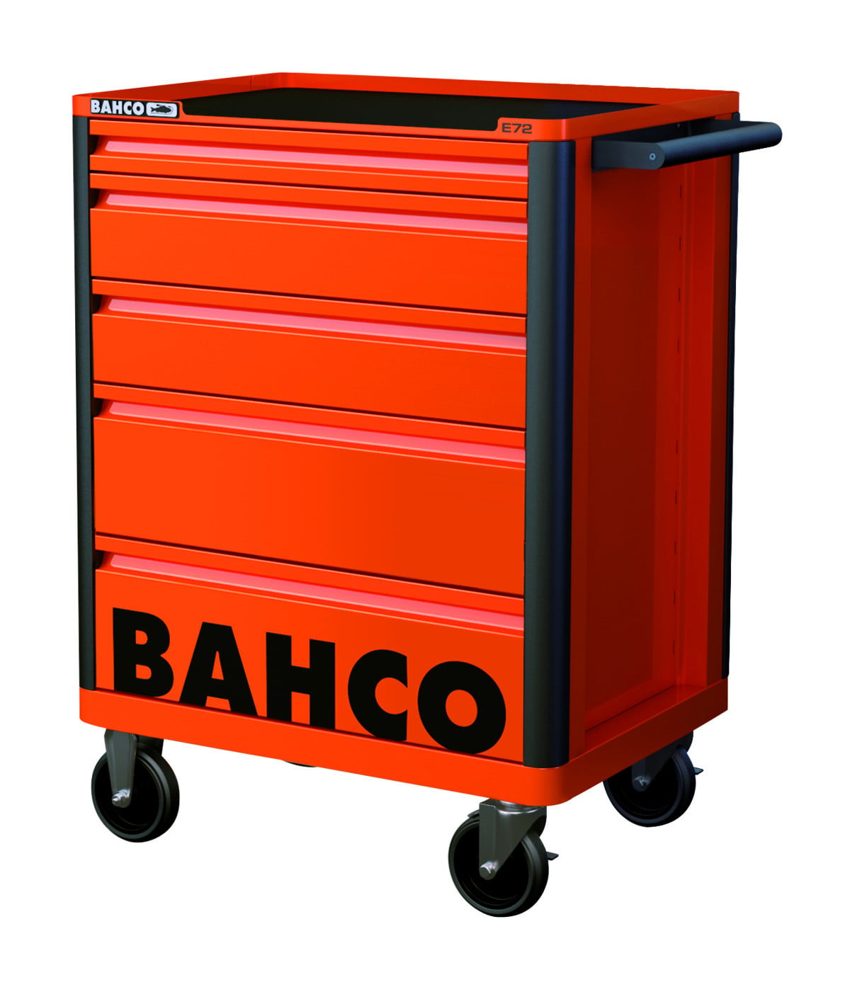 Carrinho de ferramentas E72 de 26" com 5 gavetas cinzento 693 mm x 510 mm x 955 mm Bahco 1472K5GREY