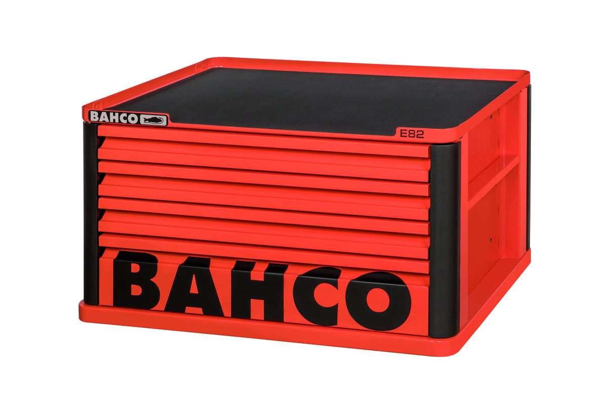 Baús superiores para cubo de arrumação E72 de 26" com 4 gavetas - Laranja - 693 mm x 510 mm x 396 mm Bahco 1482K4