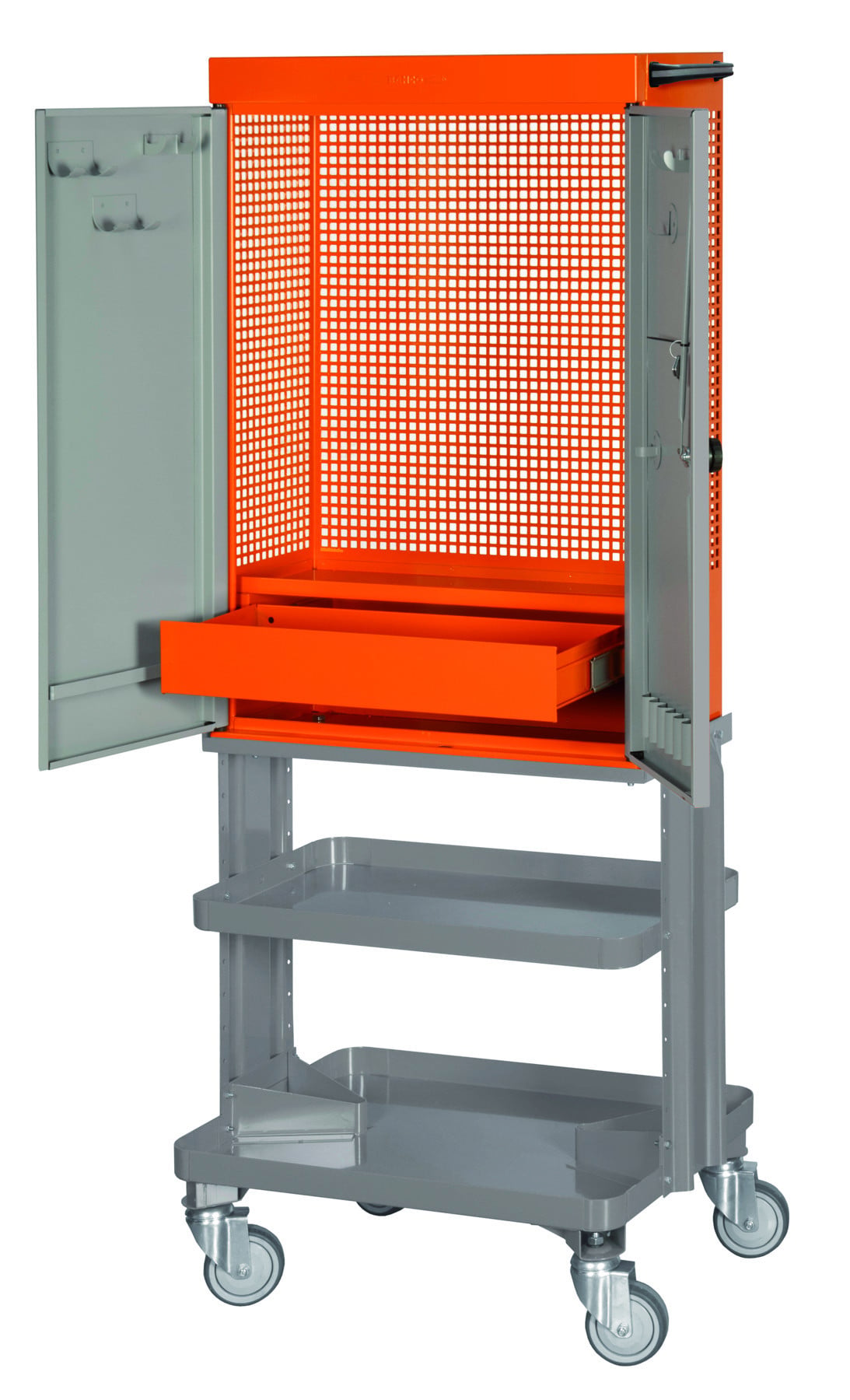 armário de 2 portas com rodas Bahco 1495CD60WRED
