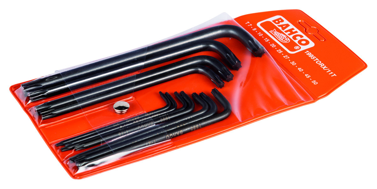 Jogo de chaves Offset TORX®, em preto Bahco 1995TORX/11T