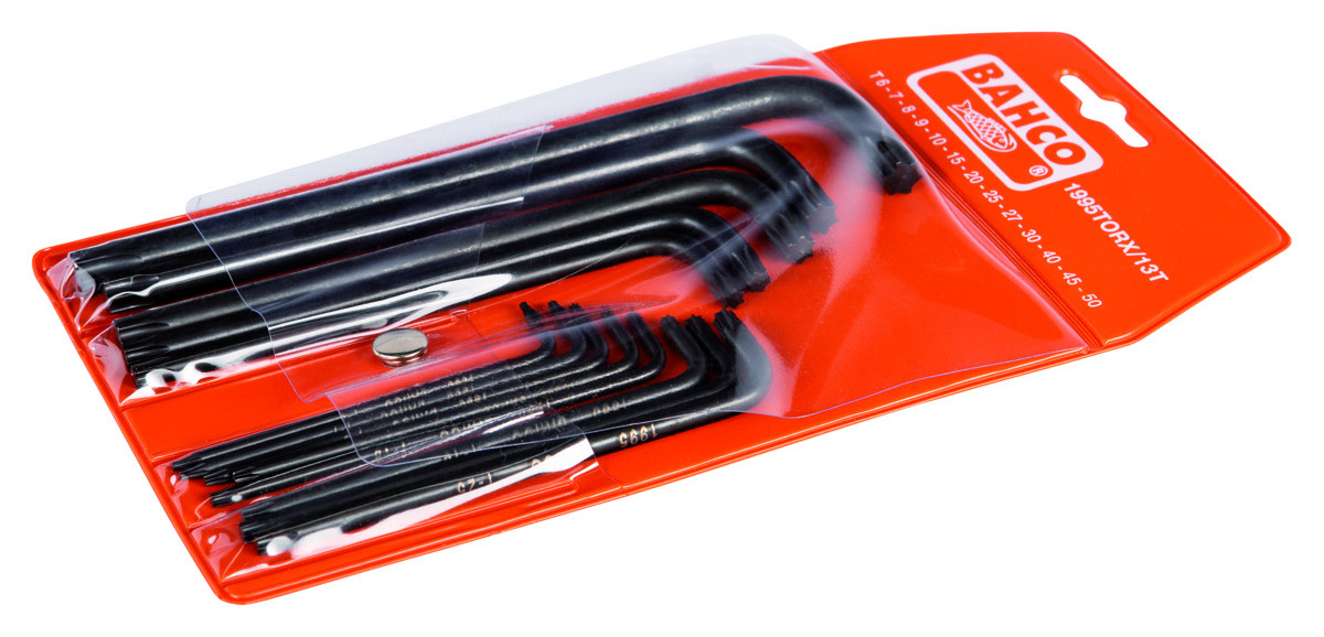Jogo de chaves Offset TORX®, em preto Bahco 1995TORX/13T