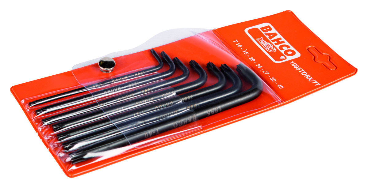 Jogo de chaves Offset TORX®, em preto Bahco 1995TORX/7T