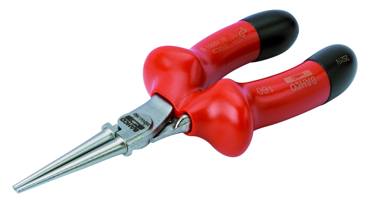 Alicate de ponta redonda isolada Bahco 2521V-160