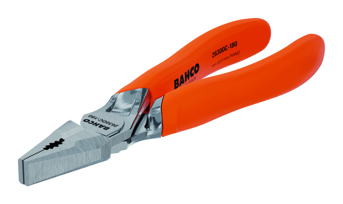 Alicates universais reforçados com pegas de monomaterial e acabamento cromado(160 mm) Embalagem industrial Bahco 2630DC-160IP