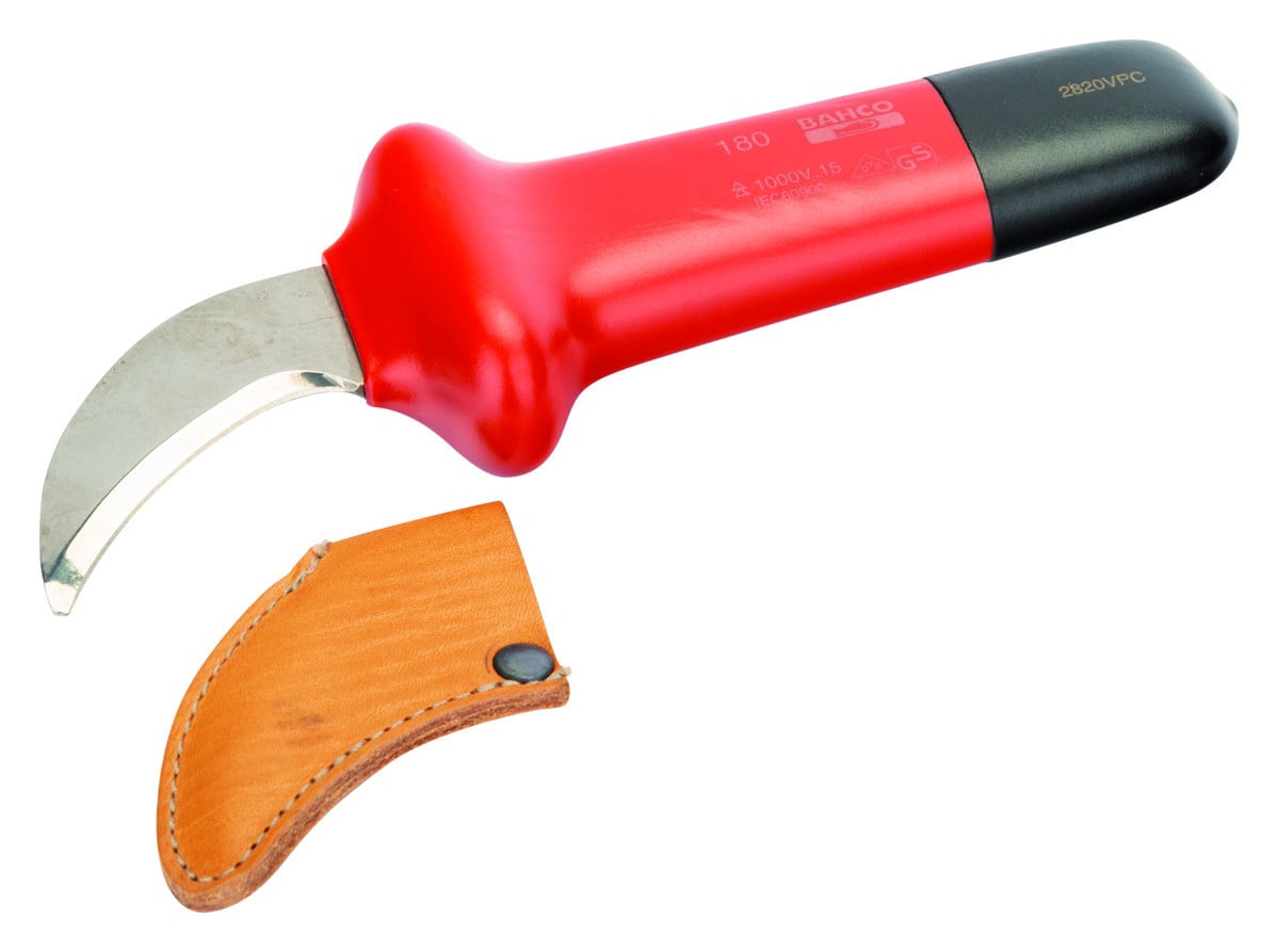 Navalha Curva Electricista Isolada 1000V Bahco 2820VPC