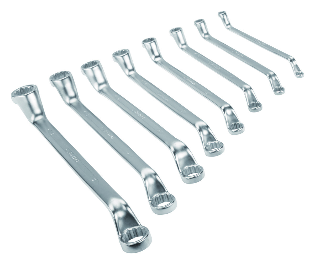 Conjunto chaves luneta offset, métricas Bahco 2M/S8