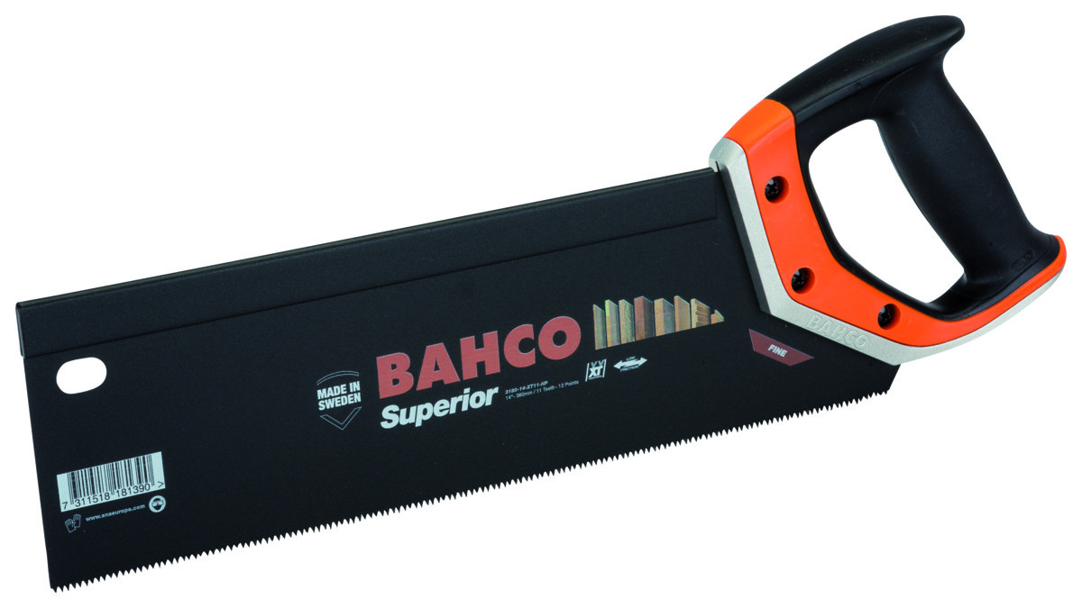 Serrote de costas Superior - dente temperado Bahco 3180-14-XT11-HP