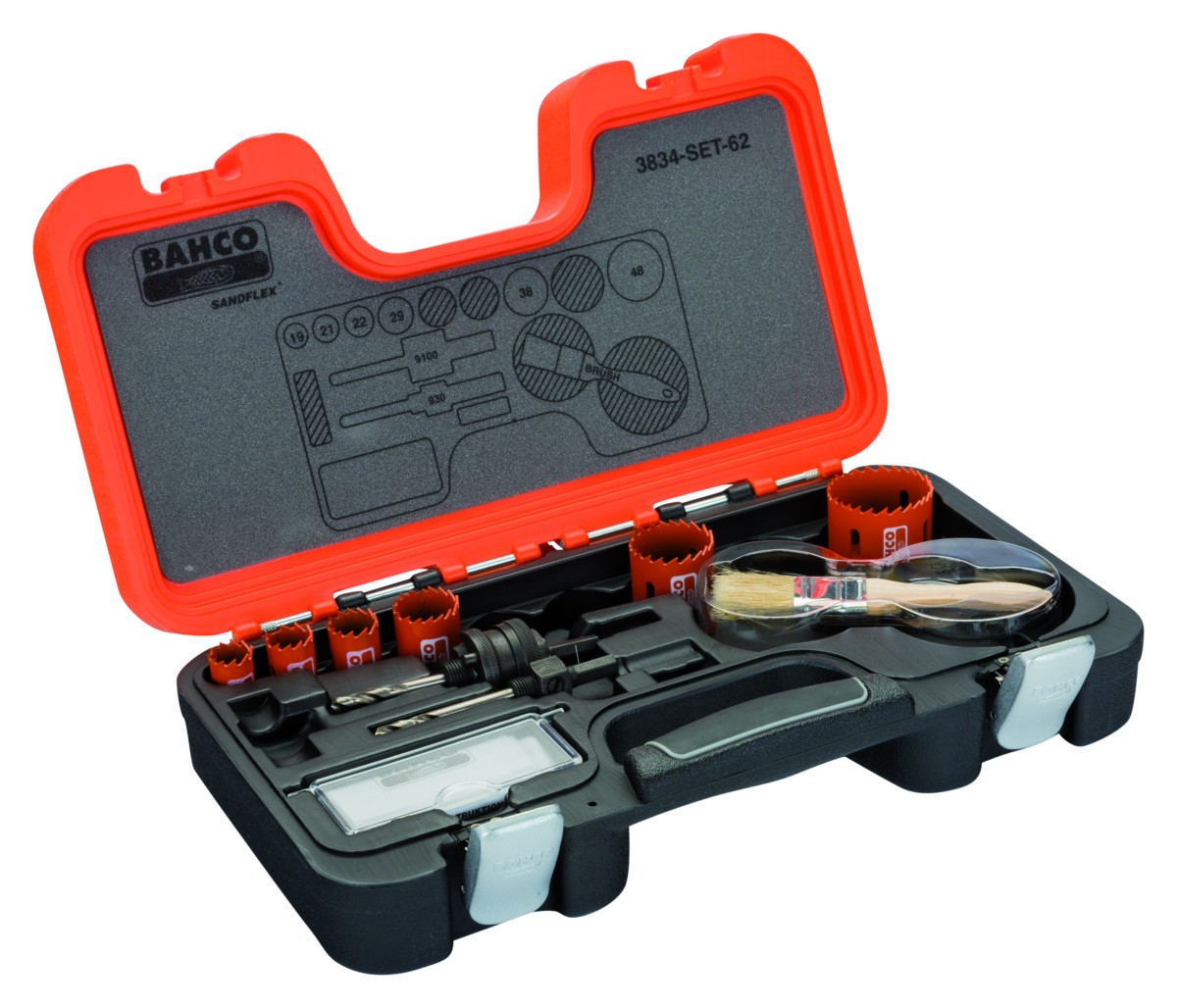 Conjunto de serras craneanas + árvores Bahco 3834-SET-62