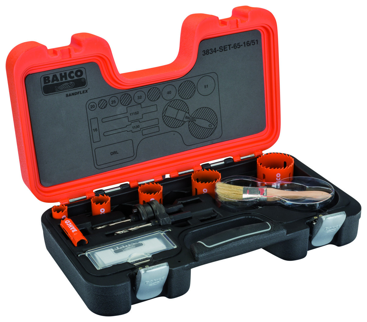 Conjunto de serras craneanas + árvores Bahco 3834-SET-65-16/51