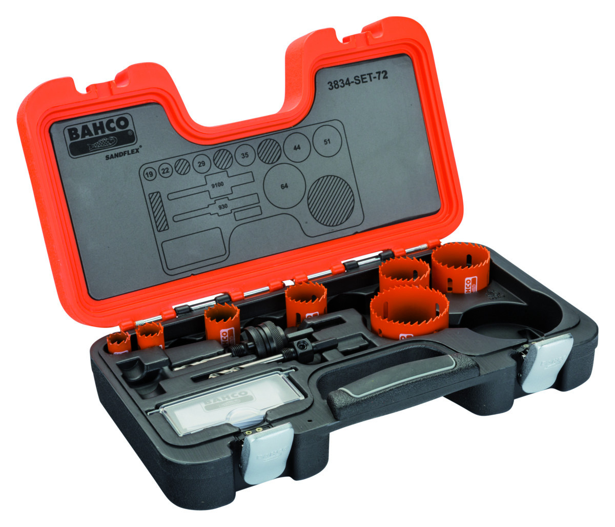 Conjunto de serras craneanas + árvores Bahco 3834-SET-72