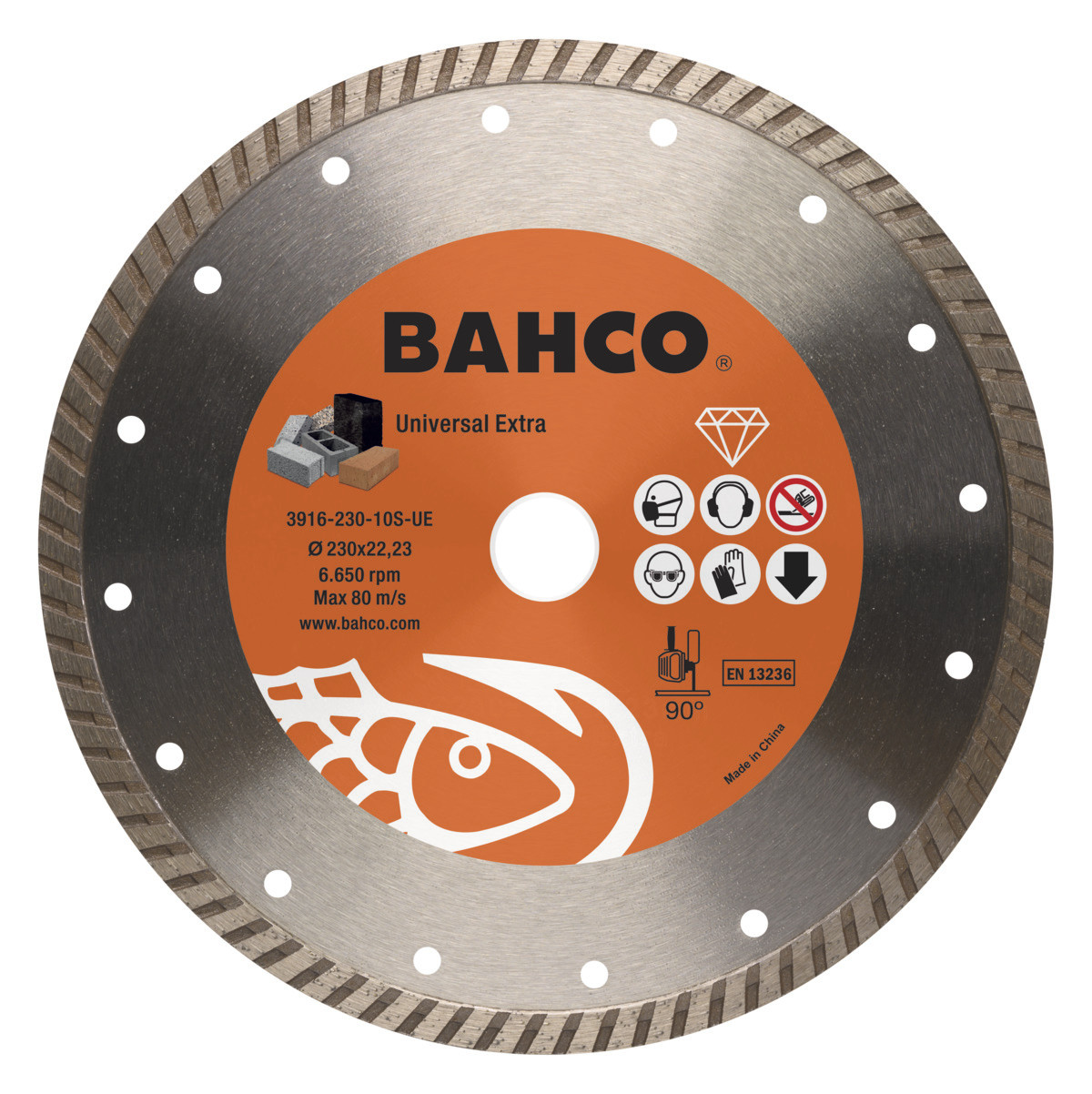 Discos Abrasivos Diamantados para Corte Multifunções de Pedra 150 x 3.0 x 22.23mm Bahco 3916-150-10S-UE