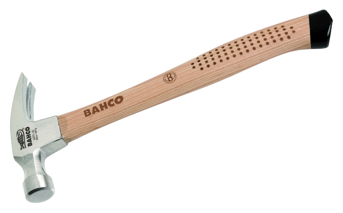 Martelo de carpinteiro com removedor de pregos e cabeça polida - 20 oz Bahco 427S-20