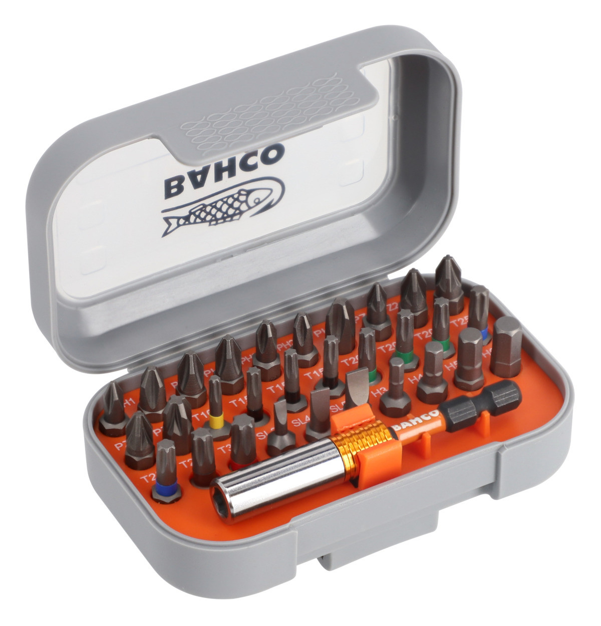 Conjunto com 30 bits e adaptador Bahco 59S/31-1