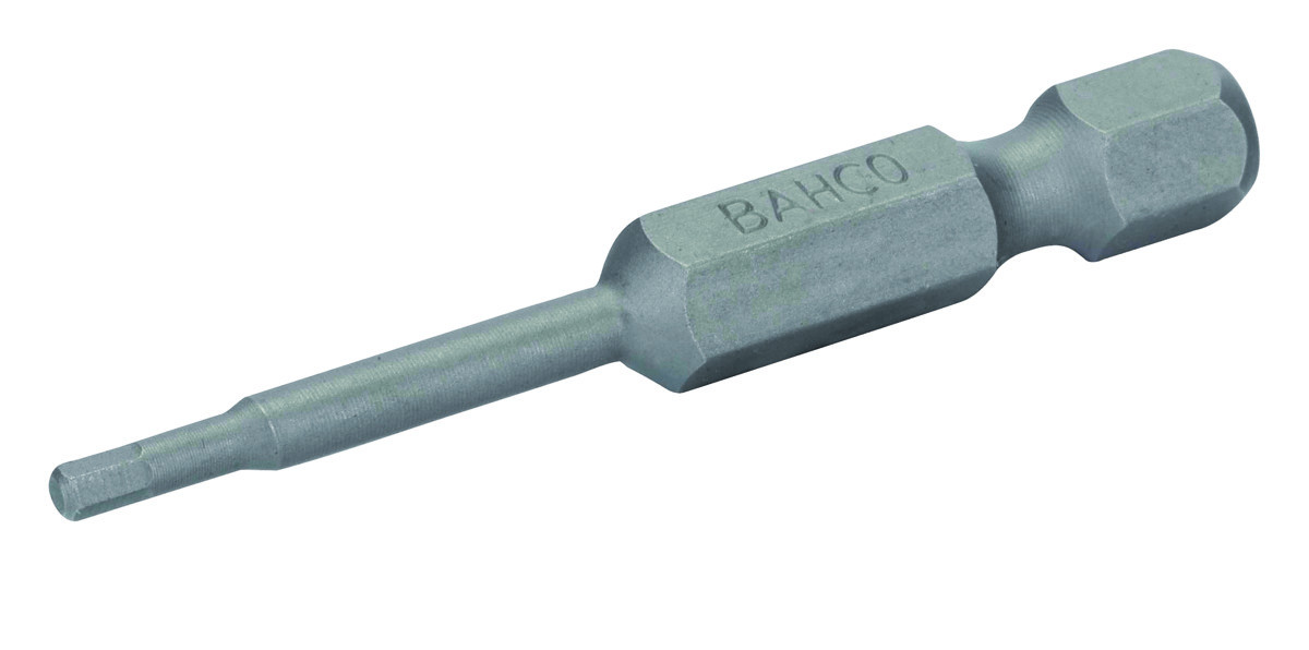 Pontas de aparafusadora standard 1/4" para parafusos de cabeça sextavada métrica de  6 mm Hex -50 mm - 2 Pcs/Embalagem blister Bahco 59S/50H6-2P