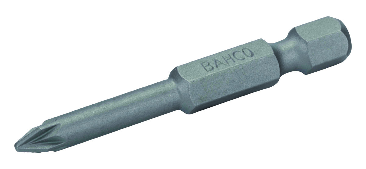 Pontas de aparafusadora standard 1/4" para parafusos PZ2 -50 mm - 2 Pcs/Embalagem blister Bahco 59S/50PZ2-2P