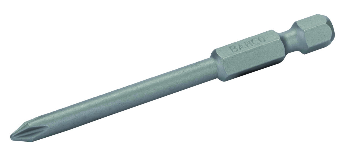 Pontas de aparafusadora standard 1/4" para parafusos PH1 -70 mm - 2 Pcs/Embalagem blister Bahco 59S/70PH1-2P