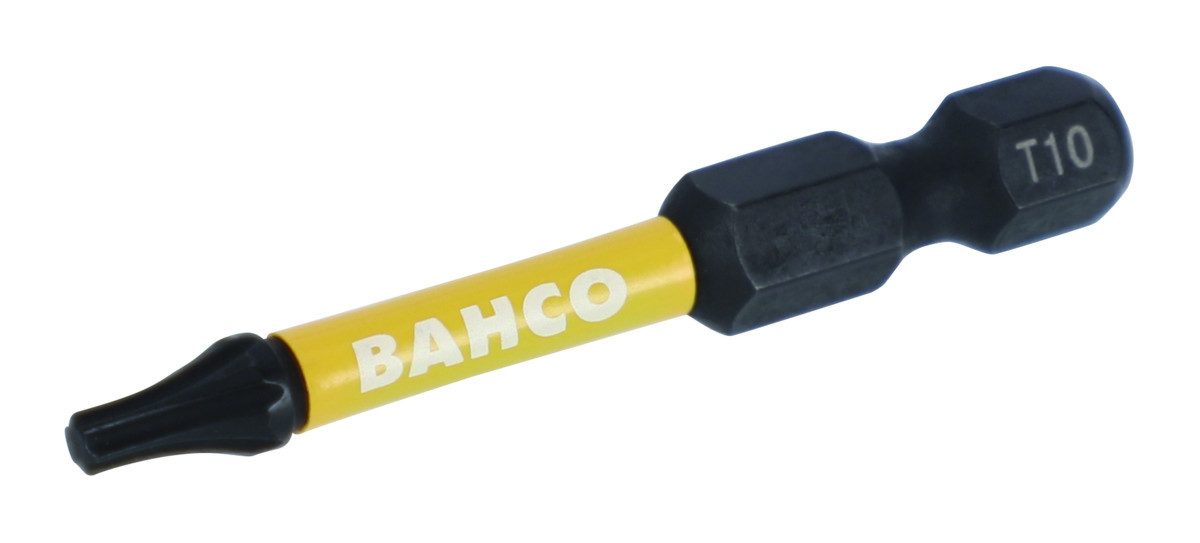 Bits de chave de fenda de torção de impacto de 1/4" para parafusos de cabeça TORX® T25 de 50 mm - 2 unidades Bahco 66IM/50T25C-2P