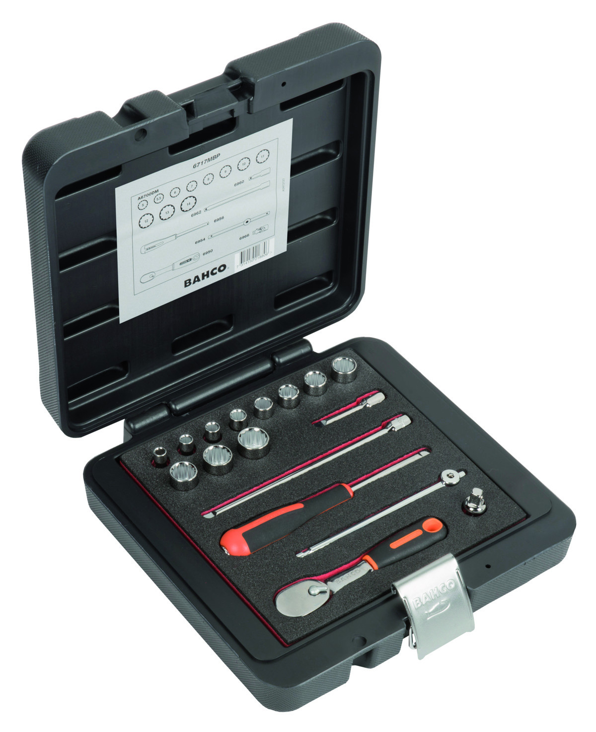 Conjunto de chaves de caixa 1/4' Bahco 6717MBP