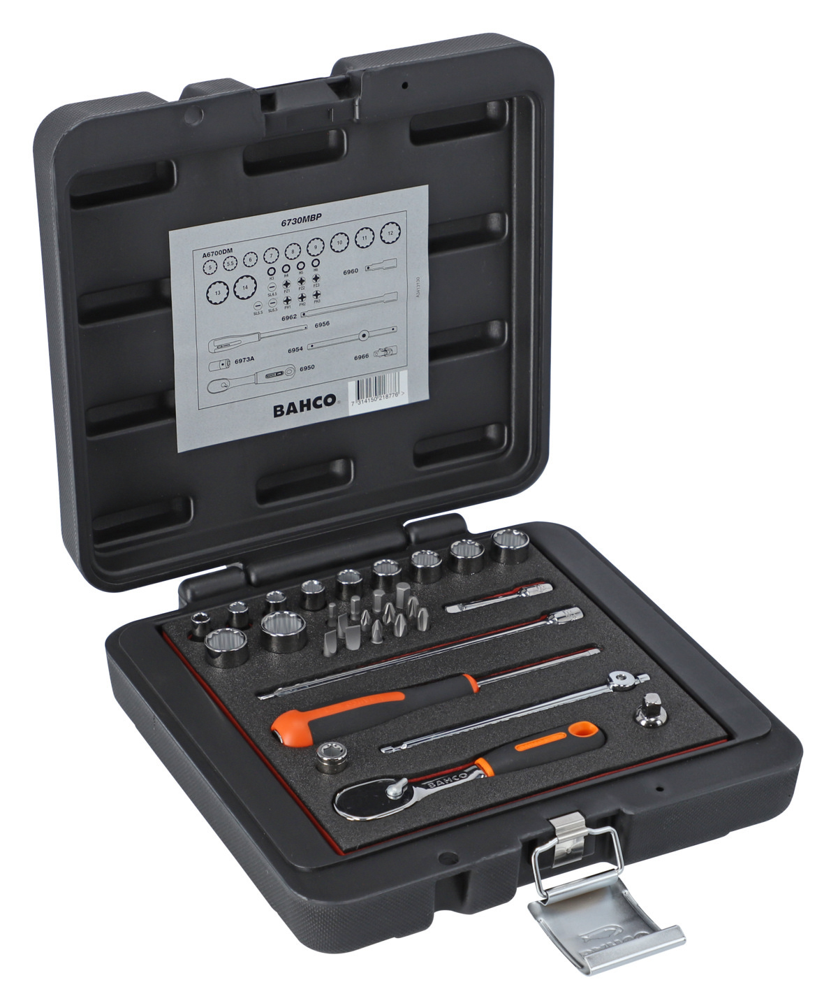 Conjunto de chaves de caixa 1/4' Bahco 6730MBP
