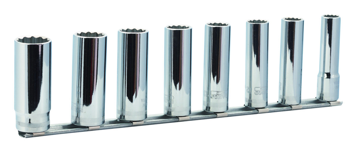 Conjunto de chaves de caixa 3/8' em rail Bahco 7408MD