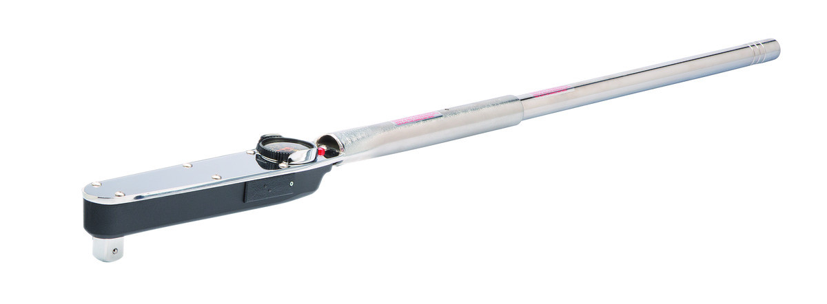 Chave dinamométrica mecânica com escala circular/LED e cabeça fixa com encaixe quadrado Bahco 7454-800E