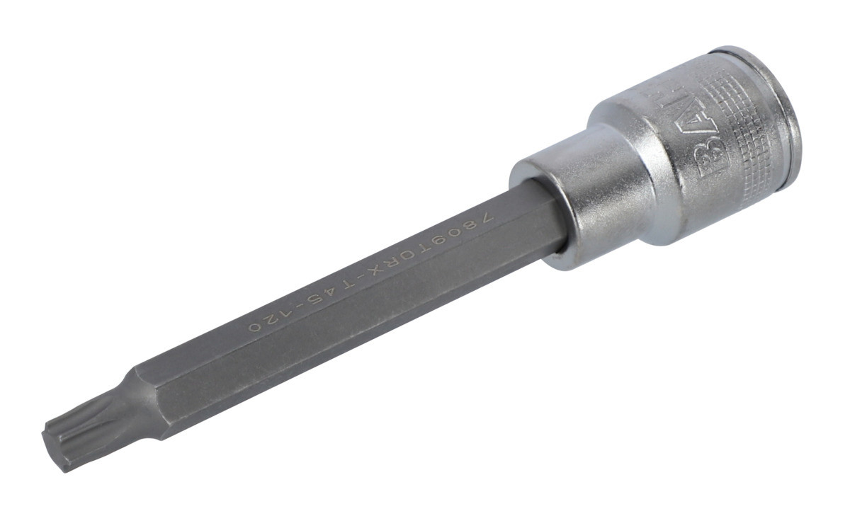Chaves de caixa quadradas de 1/2" para parafusos de T45 - 120 mm Bahco 7809TORX-T45-120
