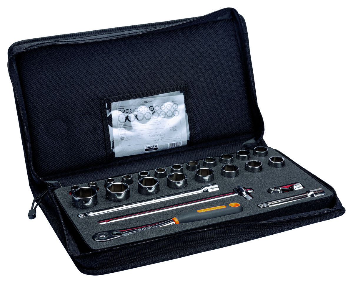 Conjunto de chaves de caixa de 1/2", 25 peças Bahco 7825SST
