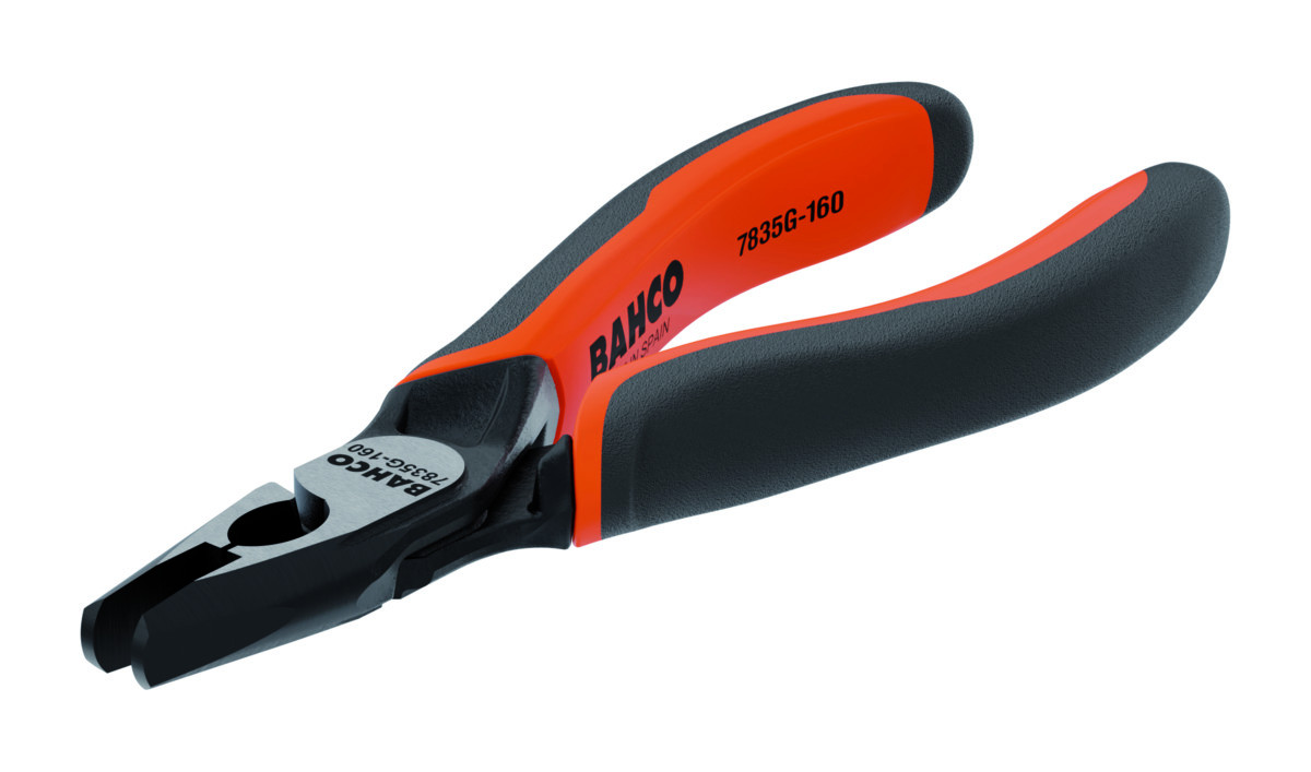Alicates de conectores ERGO™ com pegas de dois componentes e abertura automática e acabamento em fosfato(160 mm) Bahco 7835 G-160