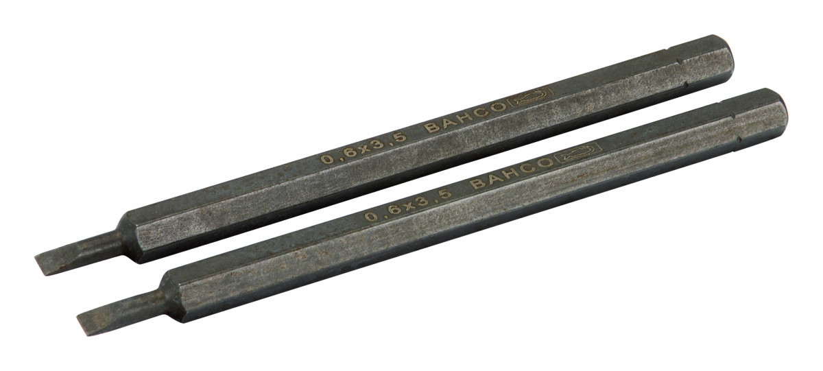 Lâminas sextavadas 1/4" para parafusos de fenda, 100mm Bahco 8242-2P