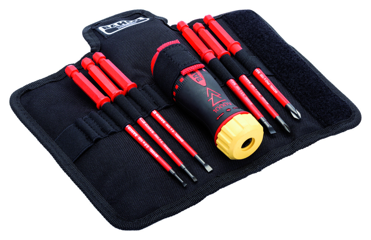 Chave roquete 1000V com kit de lâminas substituíveis de 6 peças Bahco 808061