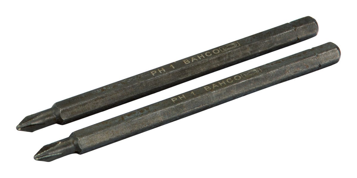 Lâminas sextavadas 1/4" para parafusos Phillips, 100mm Bahco 8620-2P