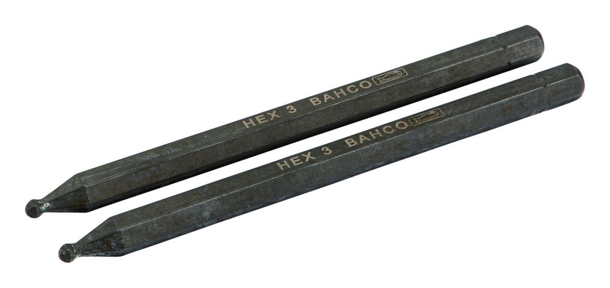 Lâminas sextavadas 1/4" para parafusos sextavados de cabeça redonda, 100mm Bahco 8705-2P