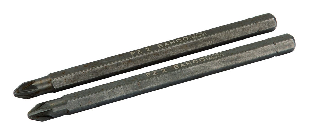 Lâminas sextavadas 1/4" para parafusos Pozidriv, 100mm Bahco 8820-2P