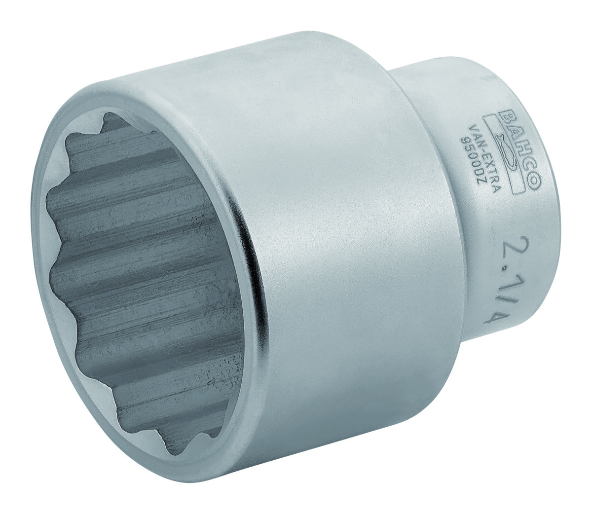 Chaves de caixa de comp. standard, encaixe quadrado de 1".  1-5/8" Perfil de acionamento direto de 12 pontos. Bahco 9500DZ-1.5/8