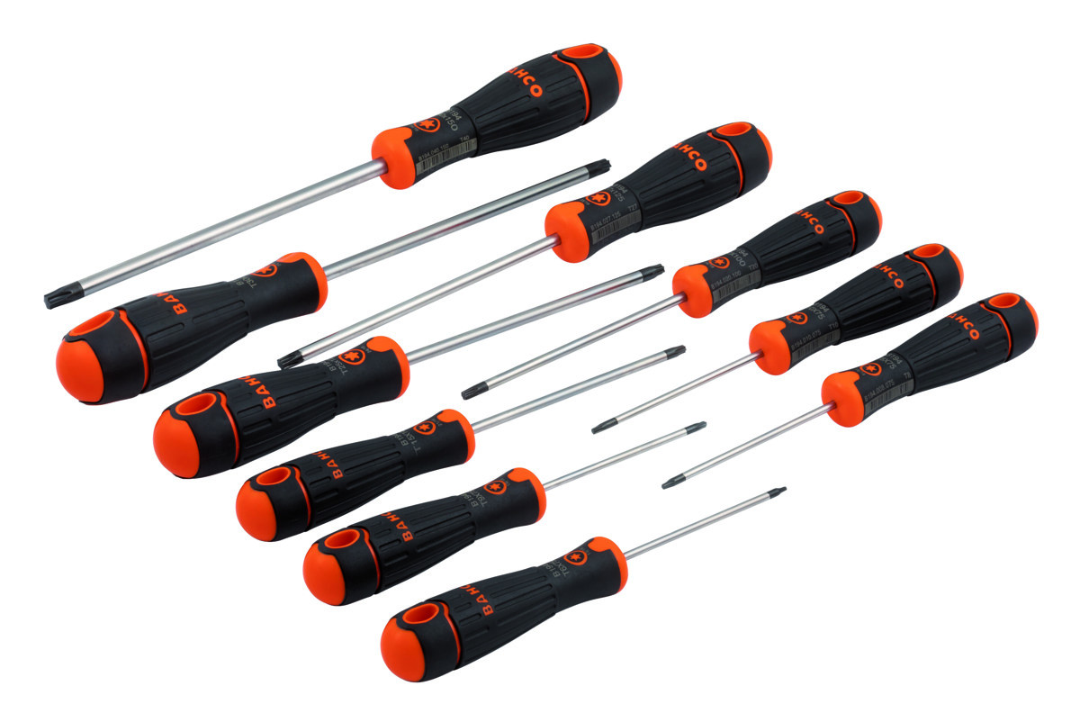 Conjunto de chaves de parafusos TORX® BahcoFit com pega de borracha - 10 peças Bahco B219.210